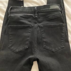 Abercrombie black ripped jeans 24